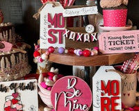 Seasonal Farmhouse Tiered Tray Decor Items Box