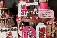 Seasonal Farmhouse Tiered Tray Decor Items Box