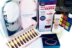 10 piece Spa, Makeup, Skincare and Jewelry Lifestyle Gift Set which includes everything you need to Pamper, Valued Over $200