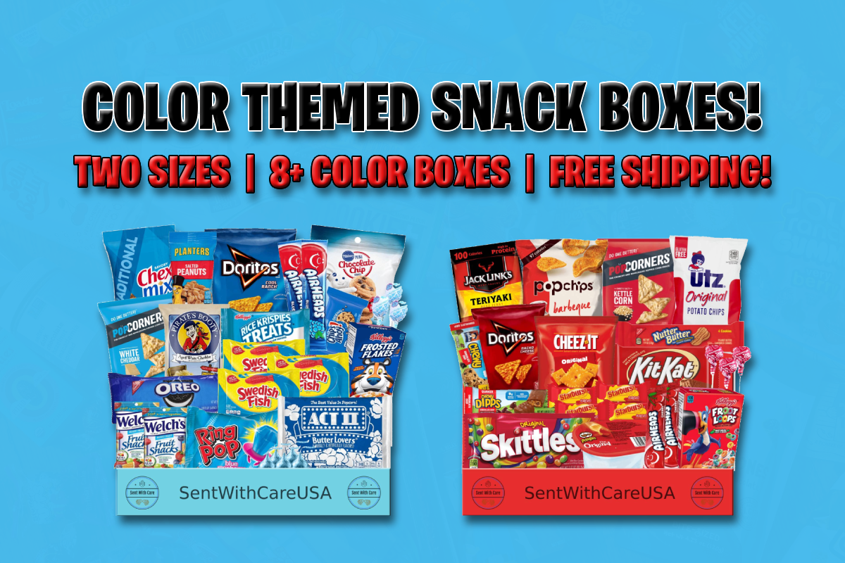 Color Snack Boxes (Blue, Red, Yellow, Green, Purple) - Cratejoy
