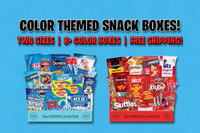 Color Theme Snackbox - SentWithCareUSA - Color Party Gift Color Snacks Small Snack Box Large Snack Box Rainbow Colors