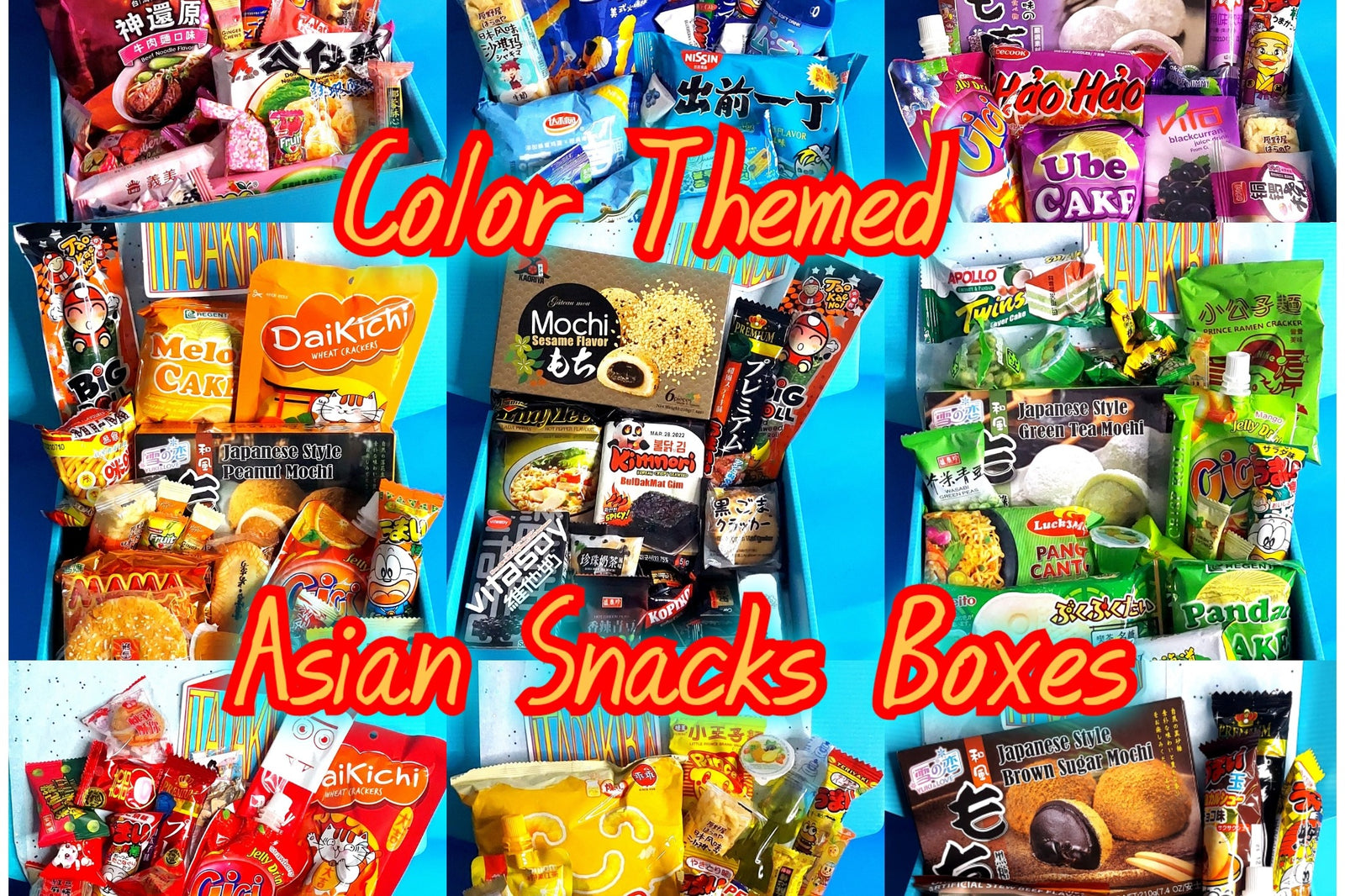 ITADAKIBOX Color Themed Snack, Ramen, And Drink Box