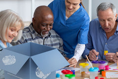 This Individual Activity Box is designed for people with early-stage Alzheimer’s or other forms of dementia. 