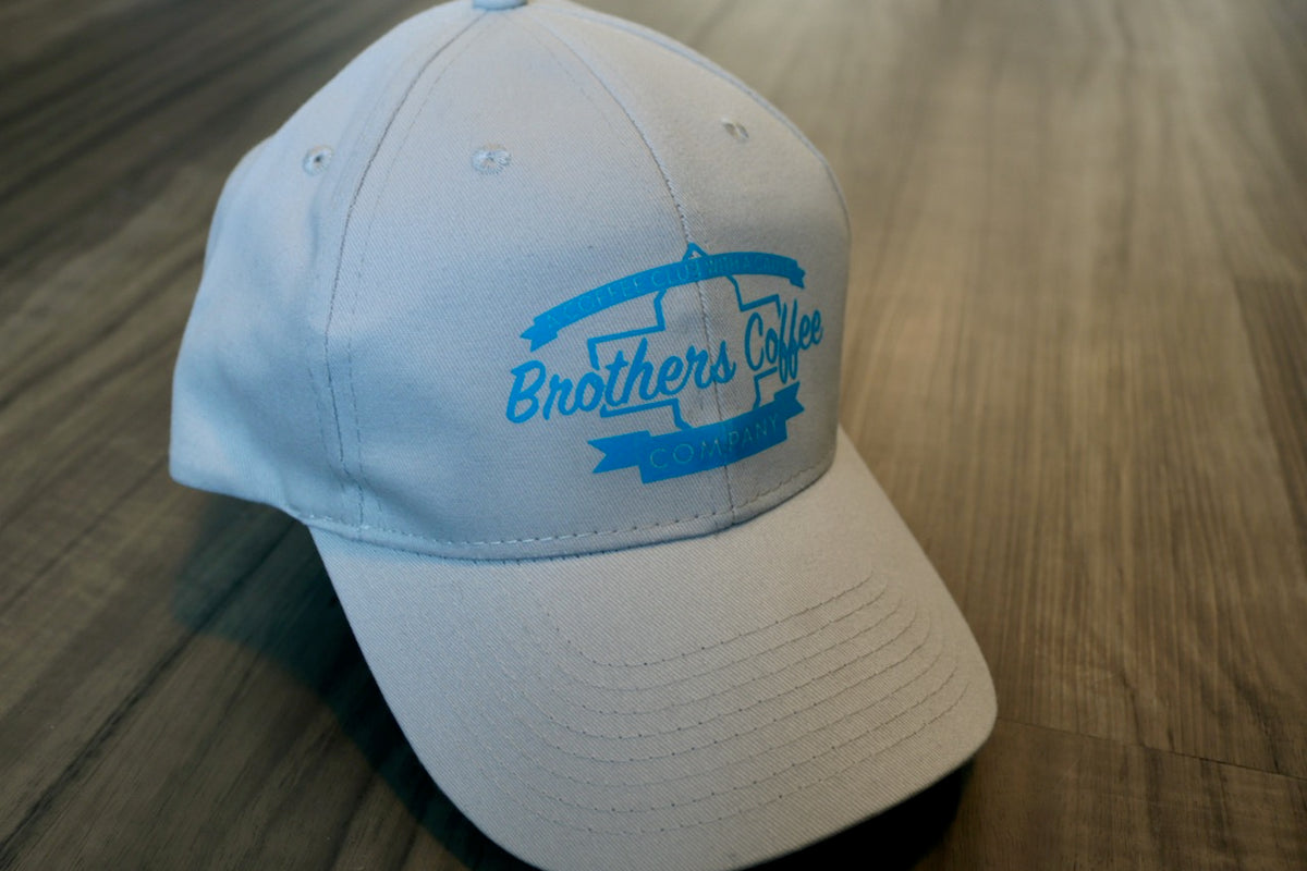 Image of Brothers Coffee Baseball Hat - Slate & Process Blue