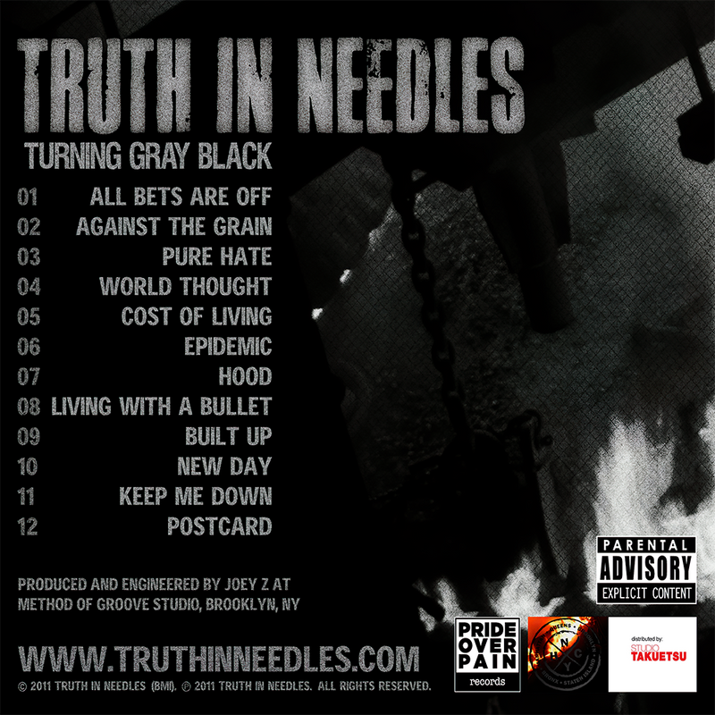 Image of Truth In Needles - Turning Gray Black ( 12" Vinyl )