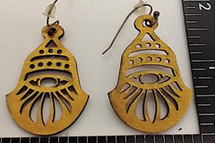 Earring, charm, ornament  - Laser cut/engraved  design ready for your crafty self to paint, decorate, gift to a friend, keep for your self.