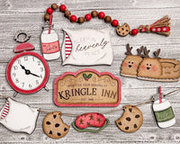 Holiday Tiered Tray Decor Items Box