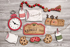 Holiday Tiered Tray Decor Items Box
