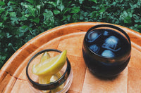 1/2 DECAFFEINATED 1/2 CAFFEINATED Indigo Moon Tea Co. Box