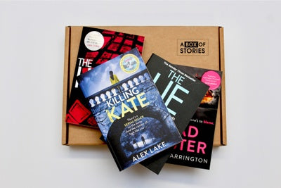 Image of Monthly Fiction Box of 4 Surprise Books - Mystery Book Gift Box For Book Lovers