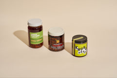 An example of jars you might receive with your subscription box! These are not the exact jars that will always be included