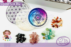 Crystal healing subscription box by Crystal Barista. with incredible gems, minerals, crystal rocks, and tools. The perfect gift. 