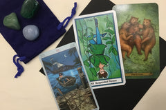 Tarot and Crystal Combo: Random Draw of 3 cards and 3 crystals (1st week)