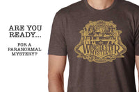 Each month contains a new paranormal theme and monthly challenge for you to play! Our shirts come with a content card to help you play.