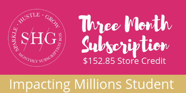 Image of Impacting Millions Student- 3 month subscription store credit