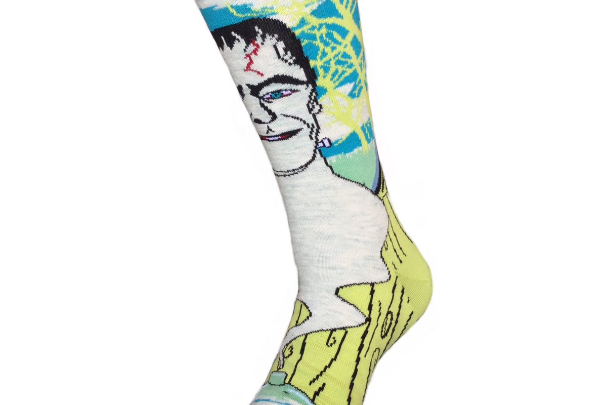 Image of Frankenstein's Monster Socks from the Sock Panda (Adult Large)