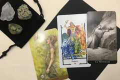 Tarot and Crystal Combo: Random Draw of 3 cards and 3 crystals (3rd week)