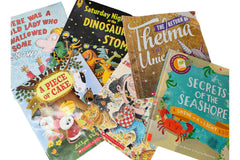 Kids Used Monthly Subscription Book Box Buy in crate joy today for $18.99, Get 5 picture books for a steal.