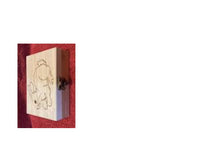 Cute Rabbit Green  Decorative Wood Carving Decor