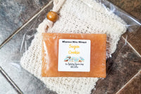 Self Care Box- 8oz candle, wax melts, soap + soap bag, dead sea salt body scrub