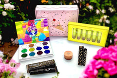 March 2023 Box
Everyone Received:
1 Eyeshadow Palette
1 Cream Highlighter
1 Eyeshadow Primer
1 Brow Glue
6 pc Liquid Lipstick Set