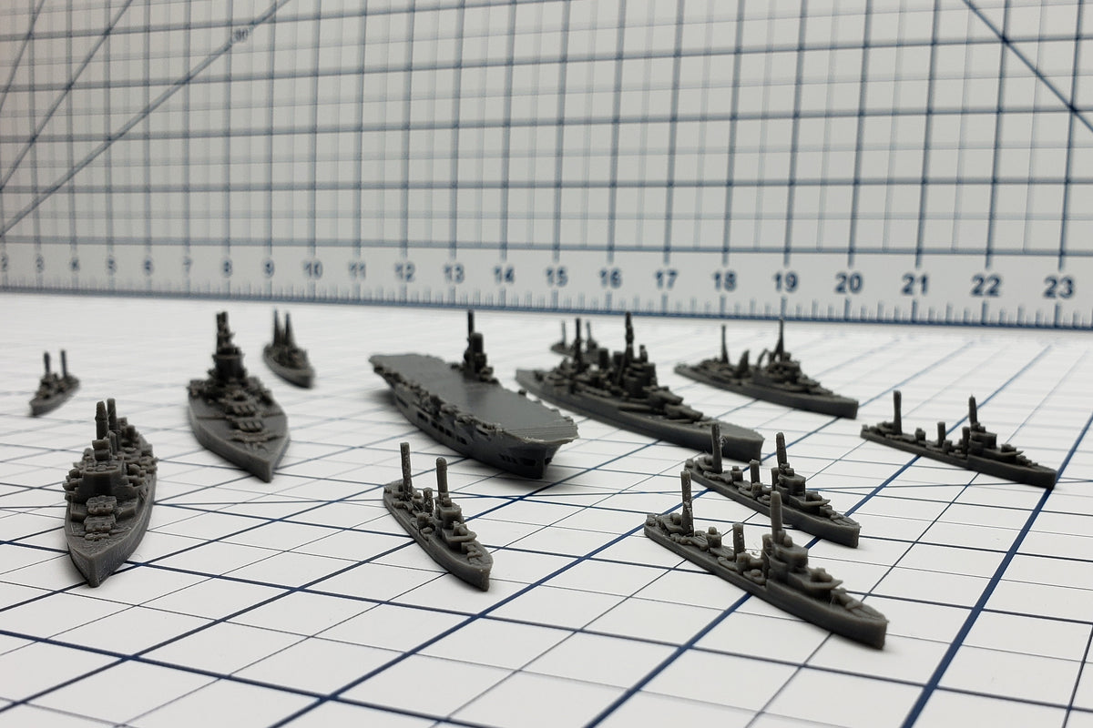 1:1800 Scale Naval Miniature Fleet Pack