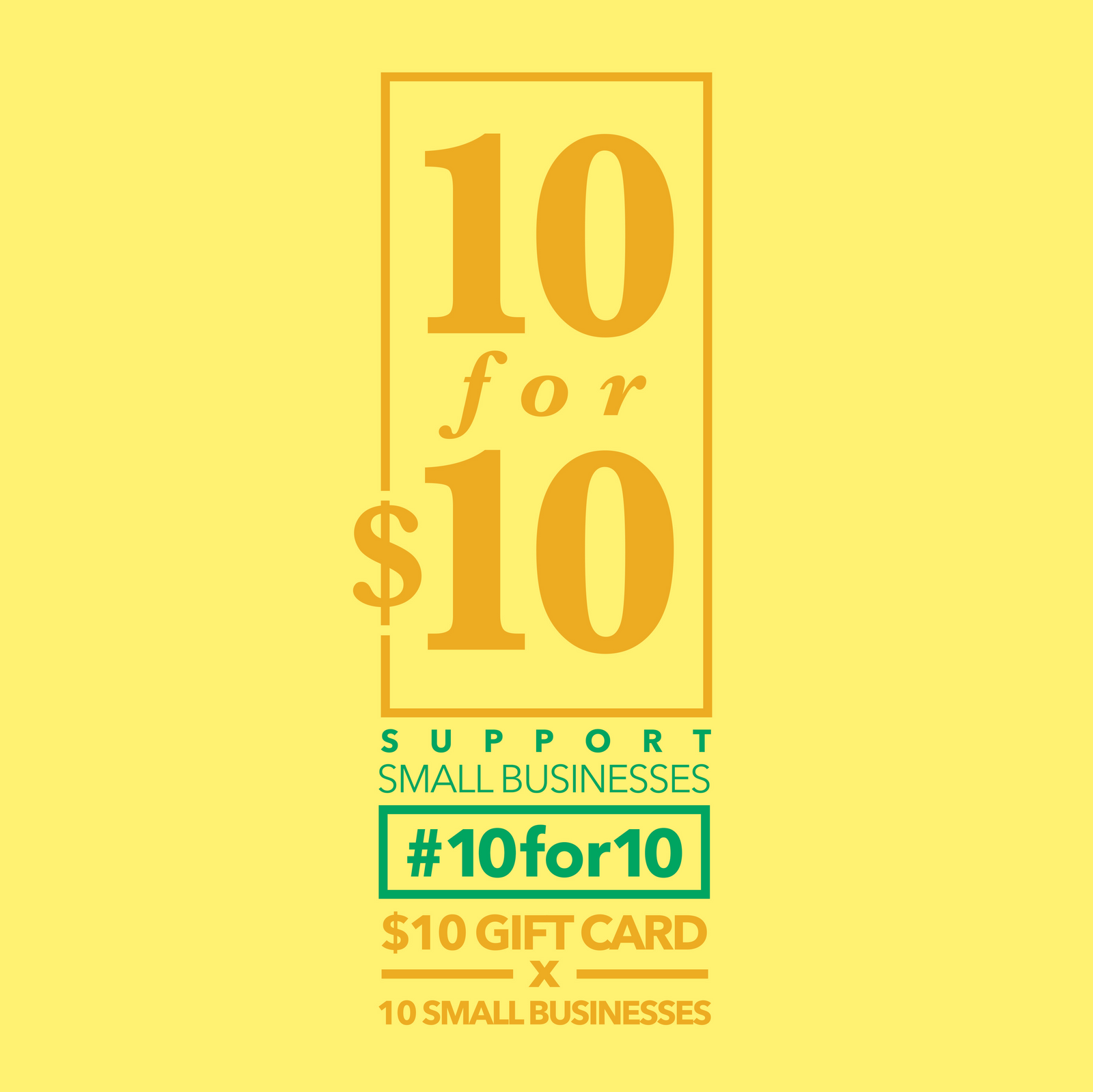 Image of Support Small Business: 10FOR10
