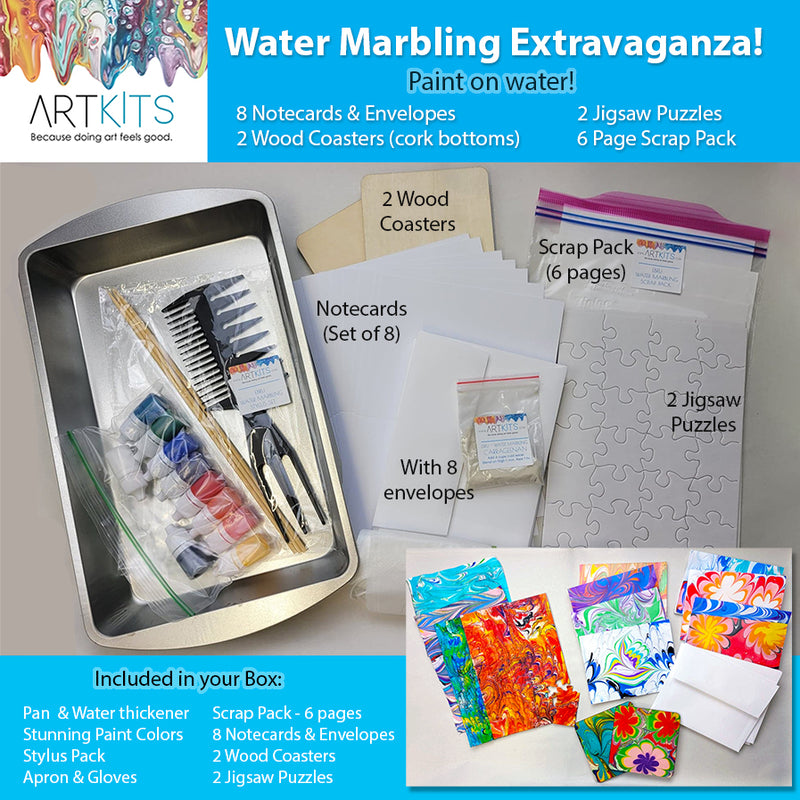 Image of Water Marbling Extravaganza Art Kit