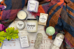 Deluxe Artisan Handcrafted  Self Care Spa Candle and Bath Box