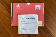 the backside of the envelope w/ dvd