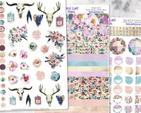 Monthly Functional Planner Sticker Subscription Box for Planners - Calendars, Happy Planner, Bullet Journal, Leafy Treetops, Pocket, A5, EC, TN, Hobonichi Weeks