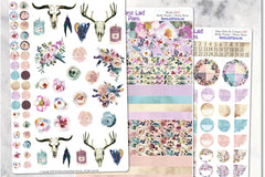 Monthly Functional Planner Sticker Subscription Box for Planners - Calendars, Happy Planner, Bullet Journal, Leafy Treetops, Pocket, A5, EC, TN, Hobonichi Weeks