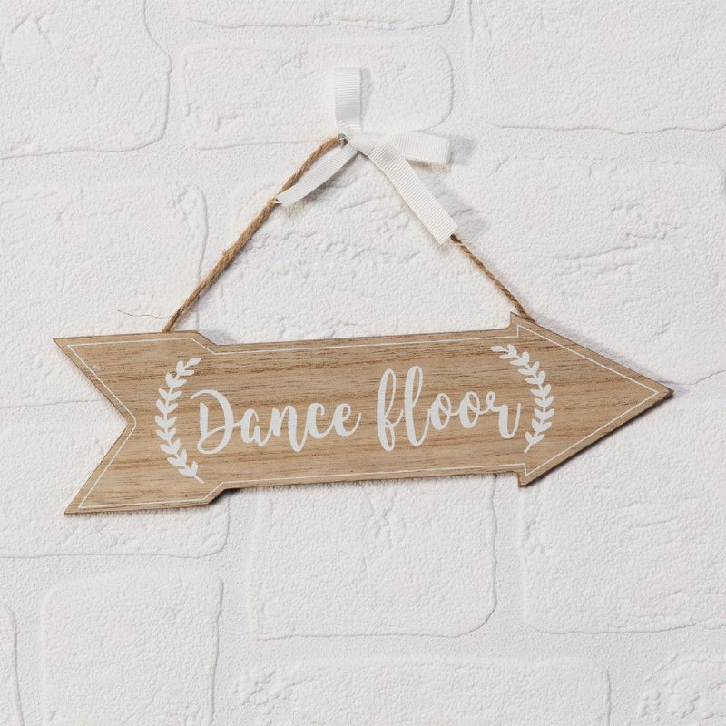 Image of "Dance Floor" Wooden Wedding Sign