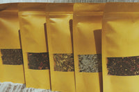 1/2 DECAFFEINATED 1/2 CAFFEINATED Indigo Moon Tea Co. Box