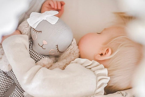 Exclusive Subscription of two handmade fabric dolls for children.