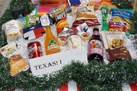 Root beer and orange sodas, dulce leche oatmeal, cornbread mix, granola, Cheetos, BBQ sauce, pickle pop, large caramel turtle, Bucc-ees food