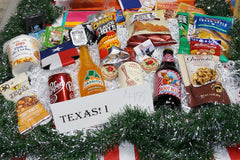 Root beer and orange sodas, dulce leche oatmeal, cornbread mix, granola, Cheetos, BBQ sauce, pickle pop, large caramel turtle, Bucc-ees food