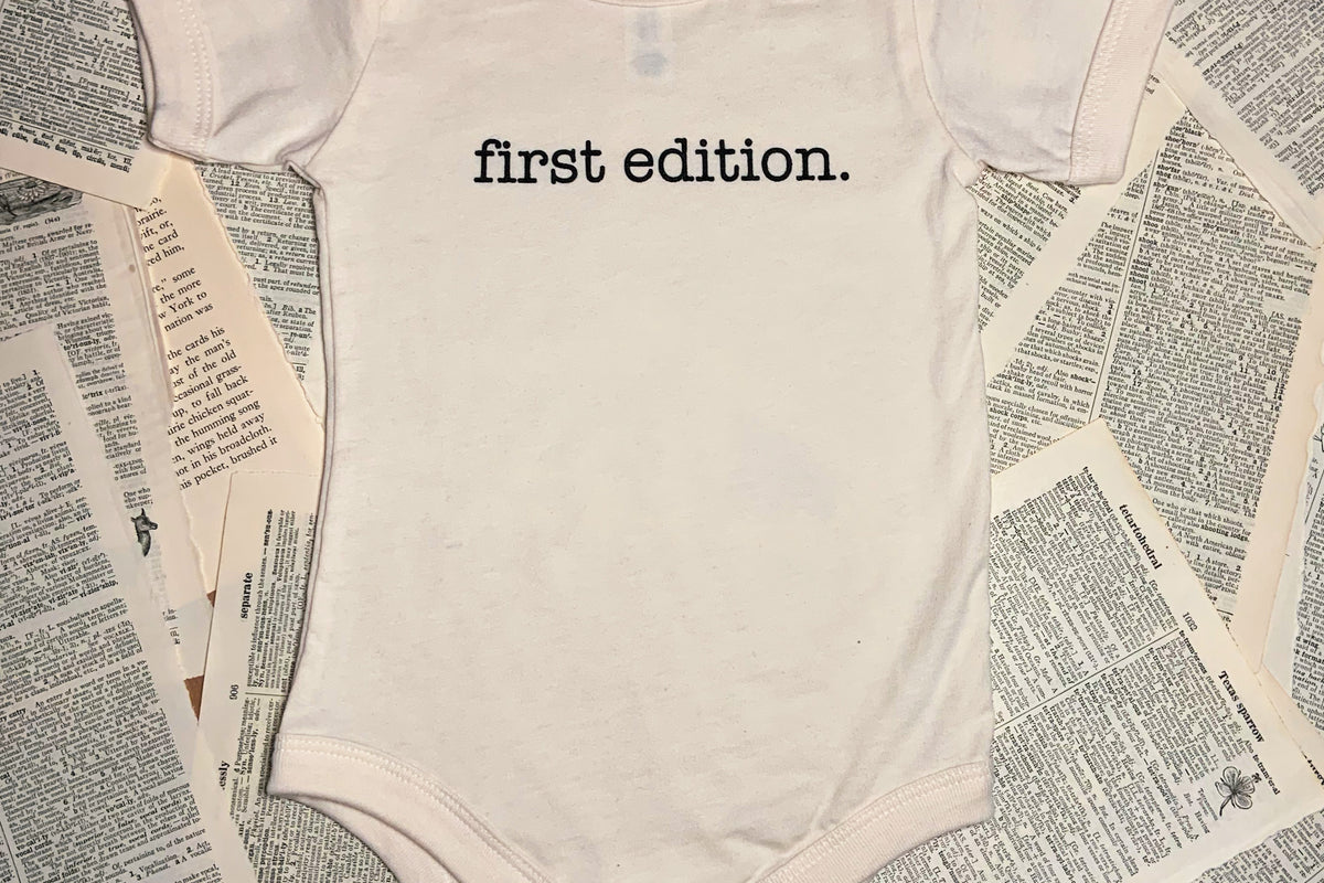 Image of Bookakery Baby - First Edition Onesie