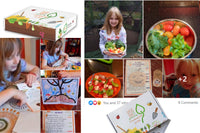 Oasis Box the Gardening subscription club for kids. This is one of Oasis Box happy members, hard at work. 