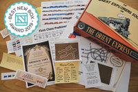 The Conundrum Box displays game cards, props, and themed materials for an engaging escape room experience