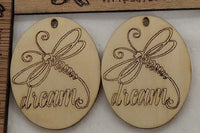 Earring, charm, ornament  - Laser cut/engraved  design ready for your crafty self to paint, decorate, gift to a friend, keep for your self.