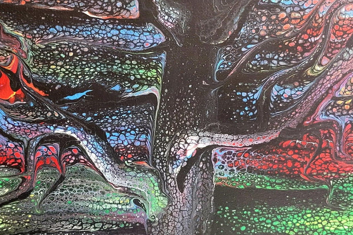 Image of Paint Pouring Tree of Life Art Kit