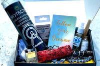 Items inside the 555 ritual box talisman, incense, candle, herbs, spray, instructions, spiritual bath