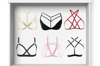 PLATINUM PLAN-6 MIXED HARNESS AND CAGE BRAS