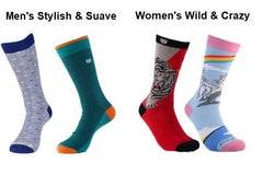Sock Panda - Two Pairs Socks Per Month (Hers and His Mixed Subscription) - Great for Couples