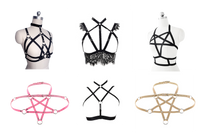 PLATINUM PLAN-6 MIXED HARNESS AND CAGE BRAS