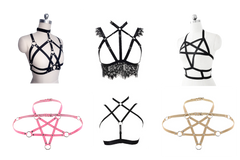PLATINUM PLAN-6 MIXED HARNESS AND CAGE BRAS