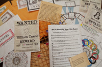 The Conundrum Box displays game cards, props, and themed materials for an engaging escape room experience