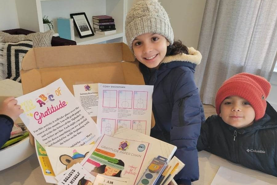 What's in my Box? I see Gratitude, Affirmations, Drawing, Painting, Yoga, Mindfulness Activity and so much more!!!!!
