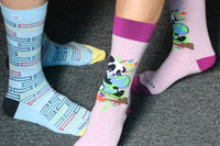 Sock Panda - Two Pairs Socks Per Month (Hers and His Mixed Subscription) - Great for Couples